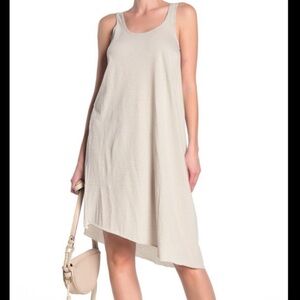 NEW Frank & Eileen Tee Lab Striped Tank Dress Medium Asymmetrical